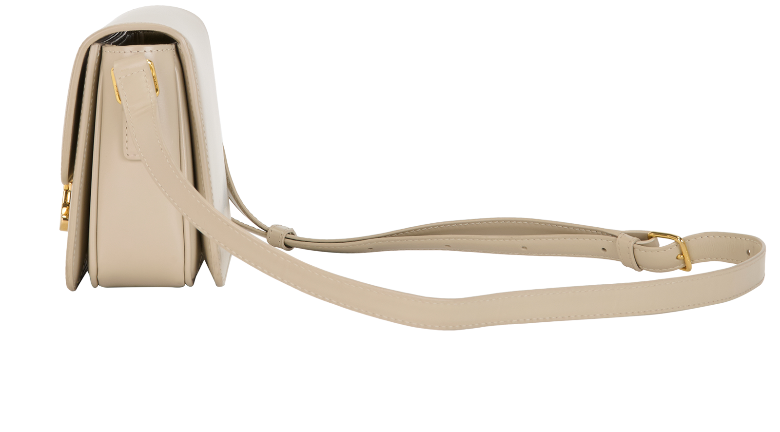 Teen Triomphe Shoulder Bag, &pound;1,900, Handbags, Beige, Leather, Bottom view